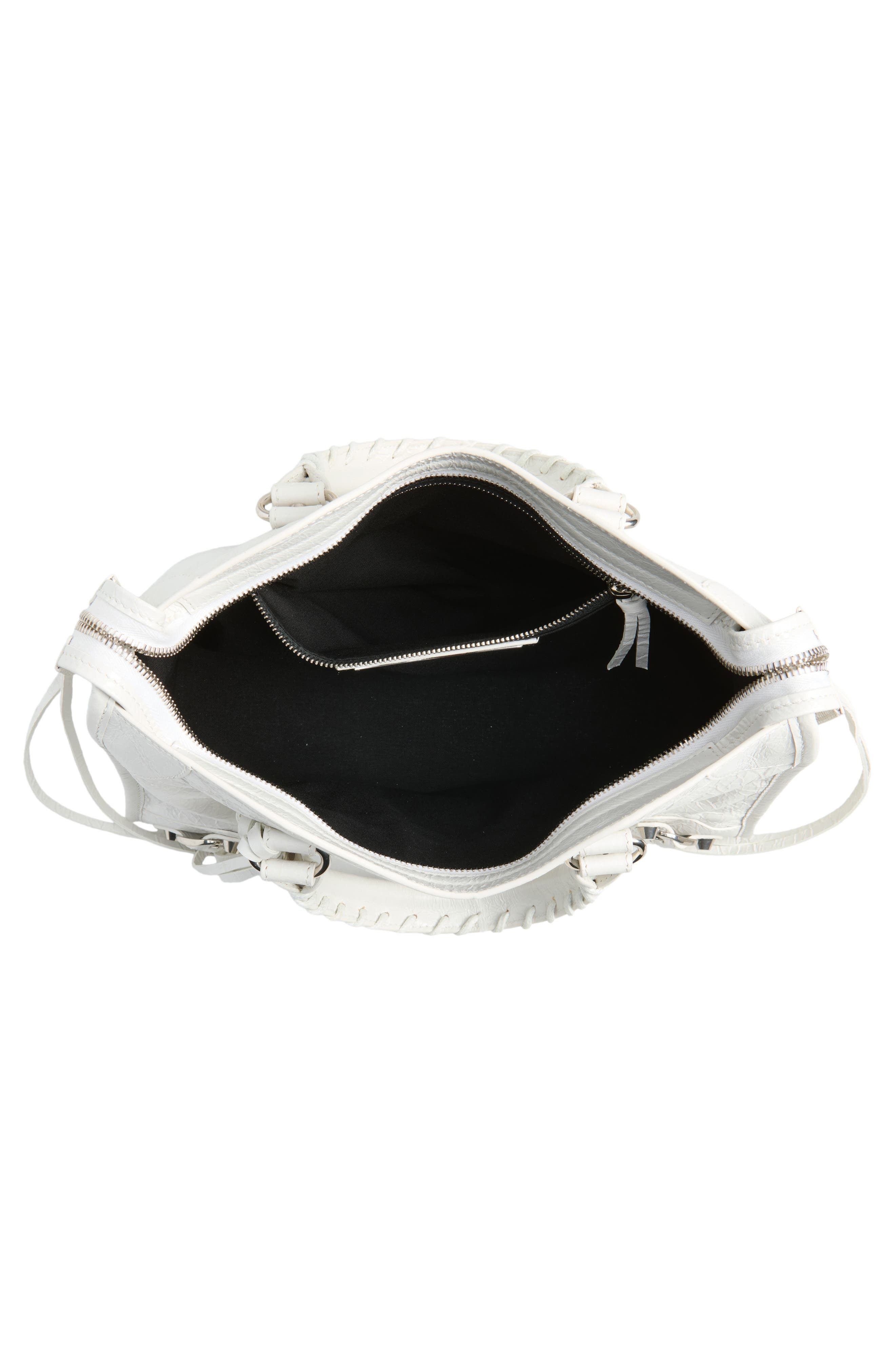 Small Le City Leather Handbag, Alternate, color, 9104 OFF WHITE