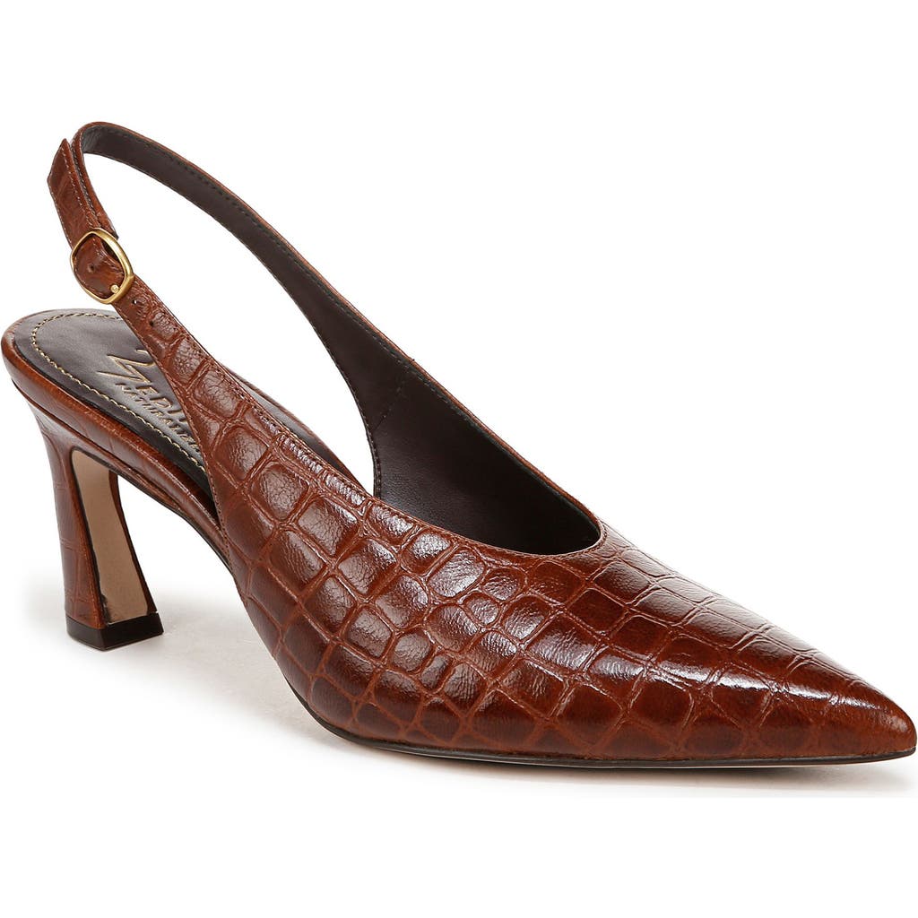 27 EDIT Naturalizer Elaine Slingback Pointed Toe Pump in Dark English Tea Brown