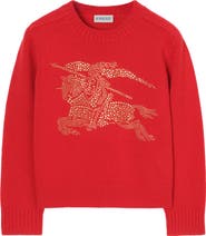 Burberry Rhinestone Knight Wool Sweater