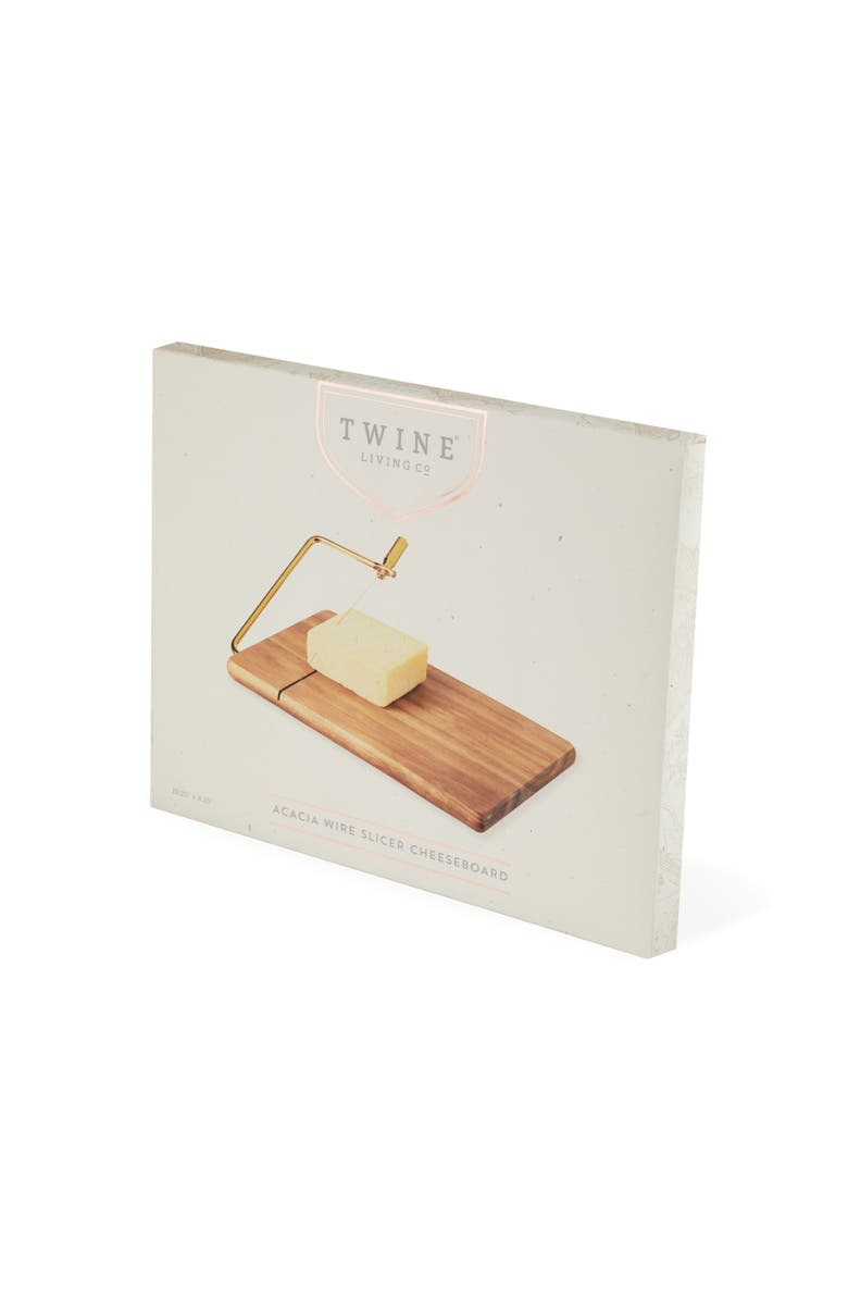TWINE Acacia Wood Cheese Slicing Board, Alternate, color, Natural