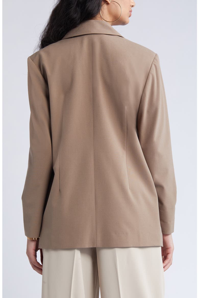 Relaxed Fit Blazer, Alternate, color, BROWN CARIBOU