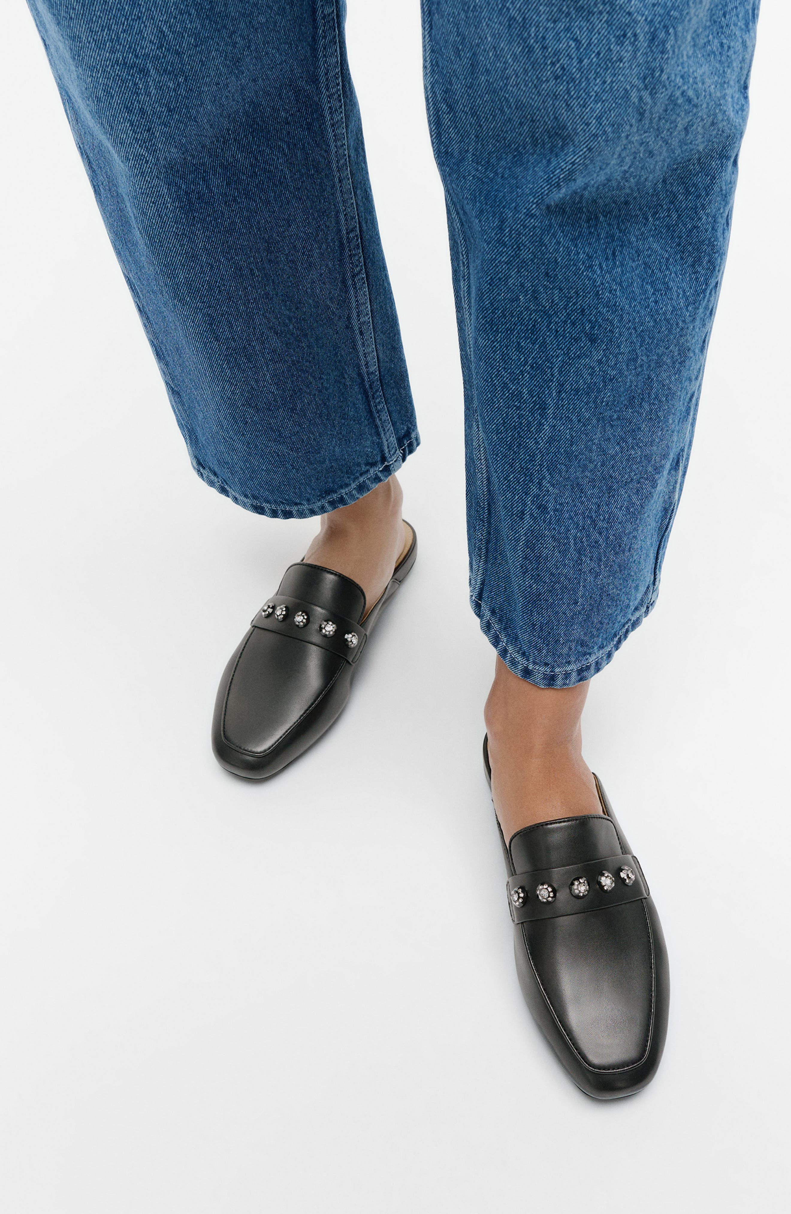 FitFlop Delicato Loafer Mule, Alternate, color, Black