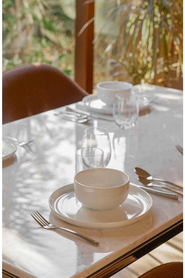 Ceramic Dinner Plates, Alternate, color, White