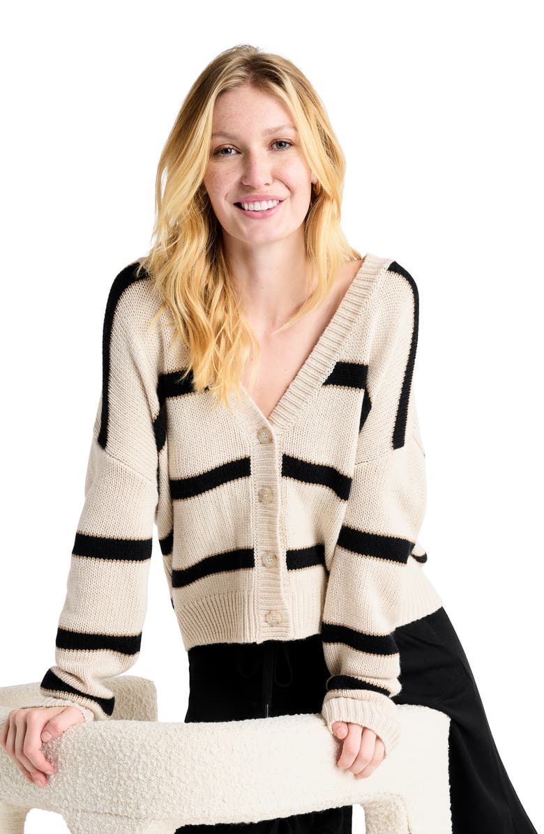 Splendid Kendall Stripe Cardigan, Alternate, color, 