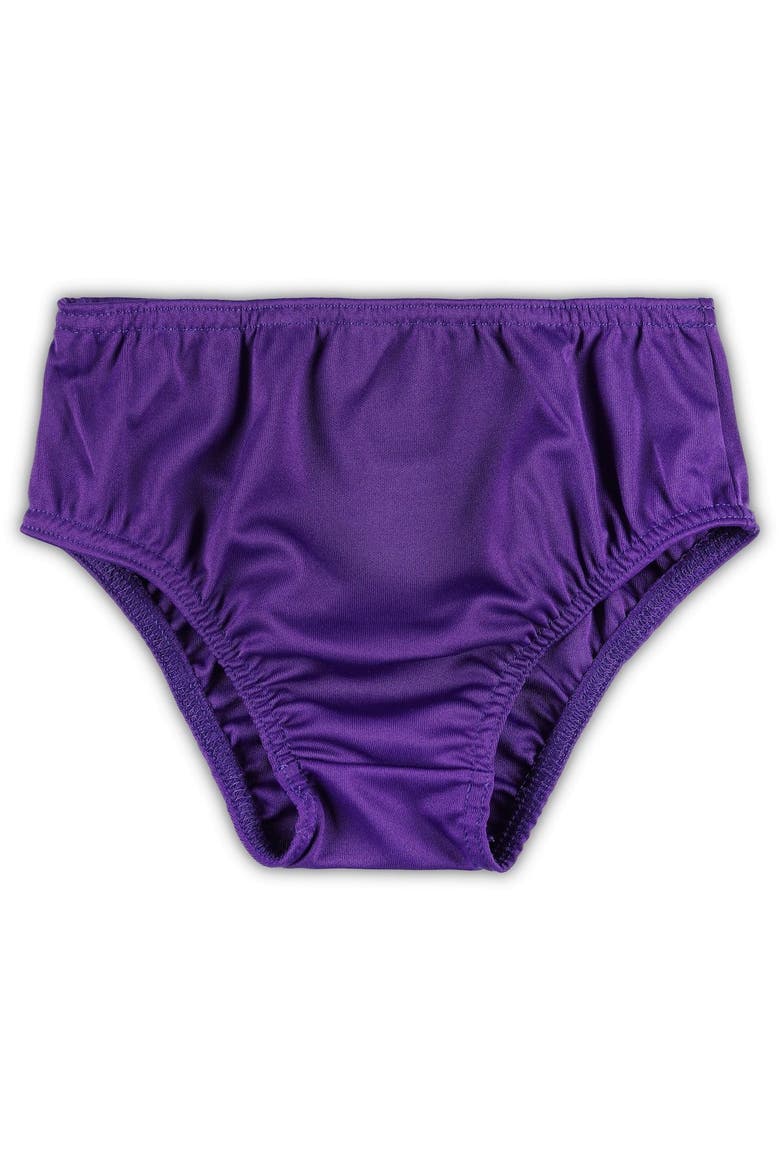 Girls Preschool Purple Minnesota Vikings Two-Piece Cheer Captain Jumper Dress with Bloomers Set, Alternate, color, Purple