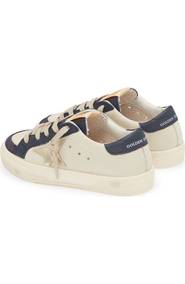 Golden Goose Kids' May Sneaker, Alternate, color, White/ Dark Blue/ Platinum