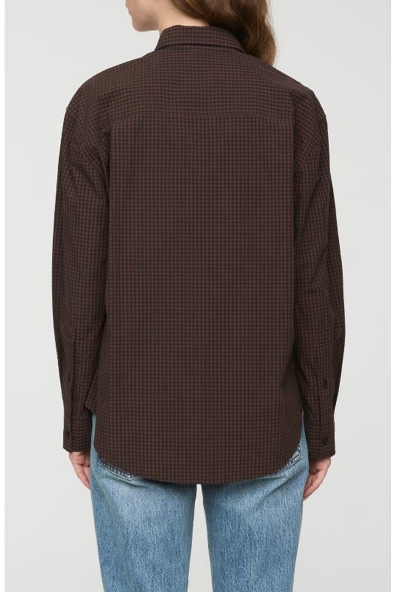 Mila Check Shirt, Alternate, color, HOT TODDY