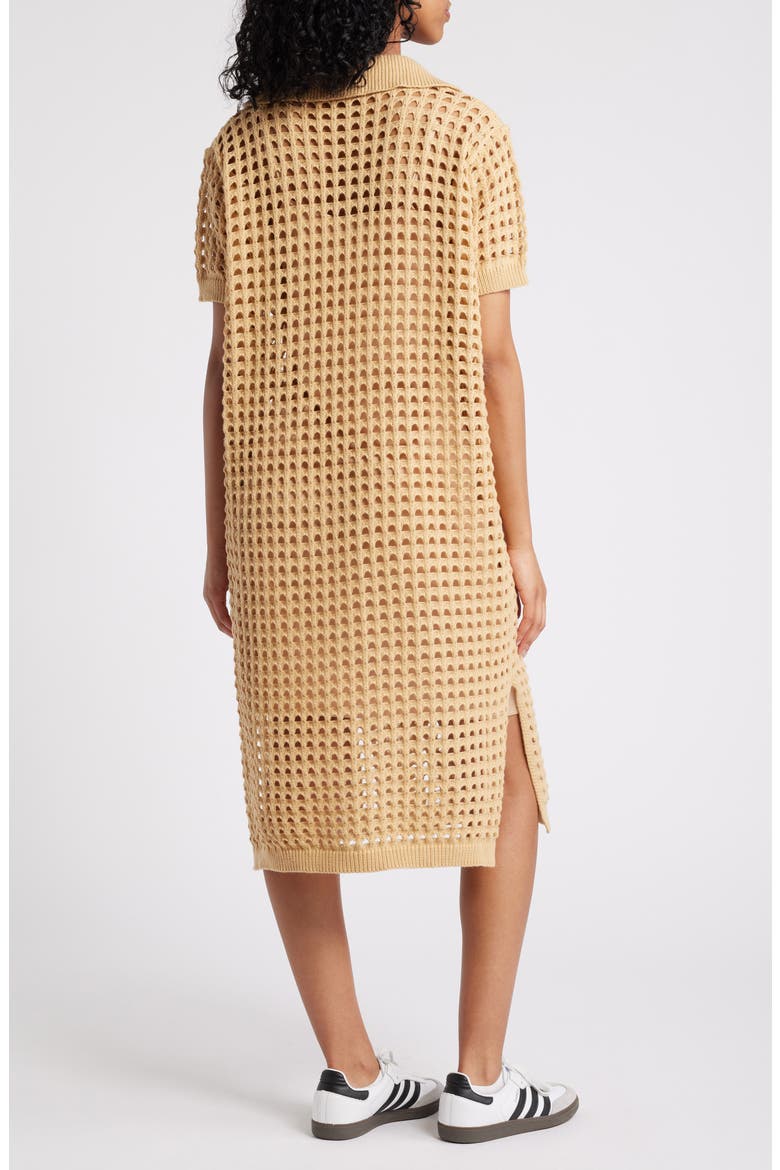 Soul Stuff Open Stitch Knit Dress, Alternate, color, TAN