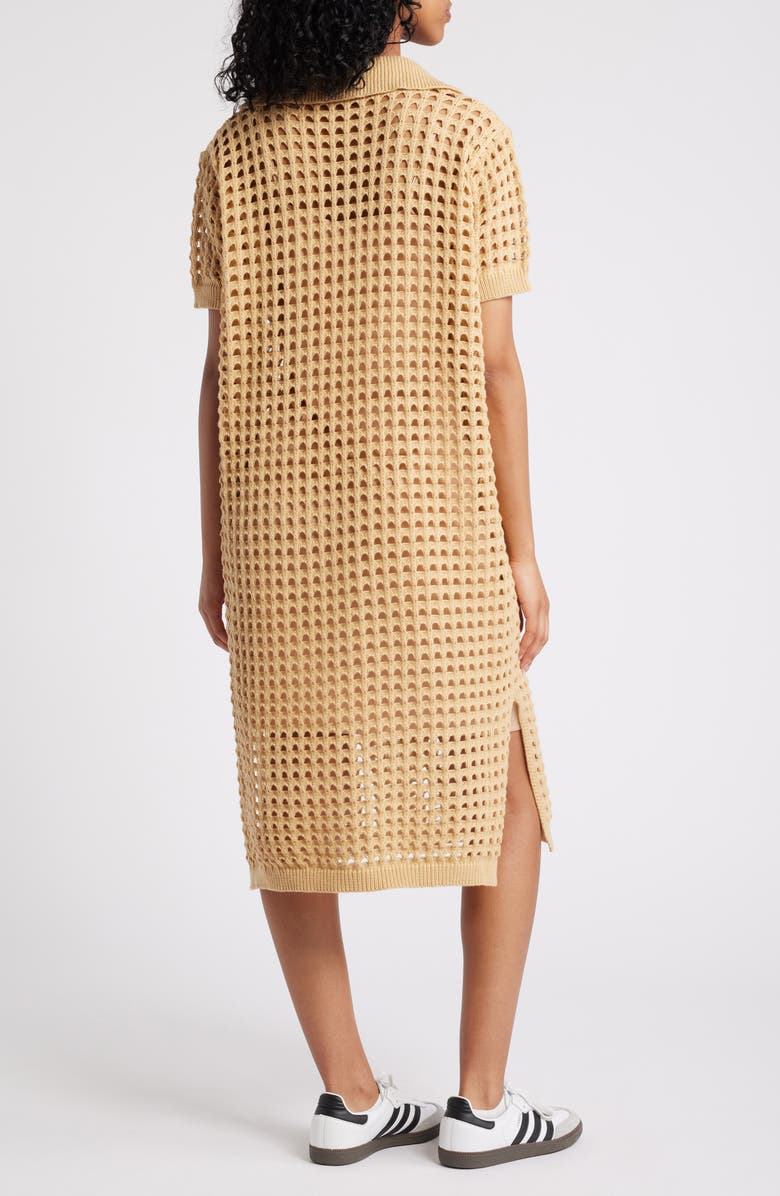 Dressed in Lala Soul Stuff Open Stitch Knit Dress, Alternate, color, Tan