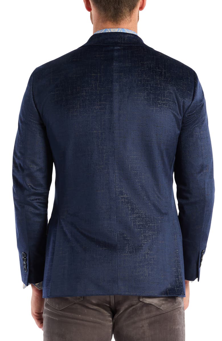 Robert Graham Ramon Navy Jacquard Sport Coat, Alternate, color, Navy