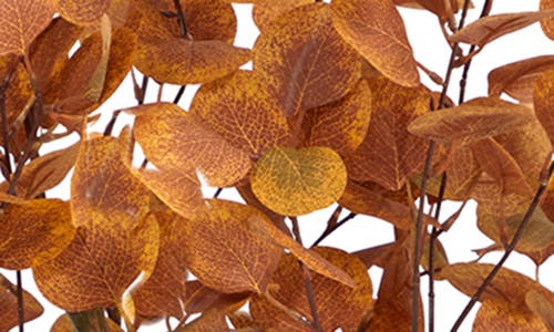 Nearly Natural 4-foot Autumn Eucalyptus Artificial Tree In Orange