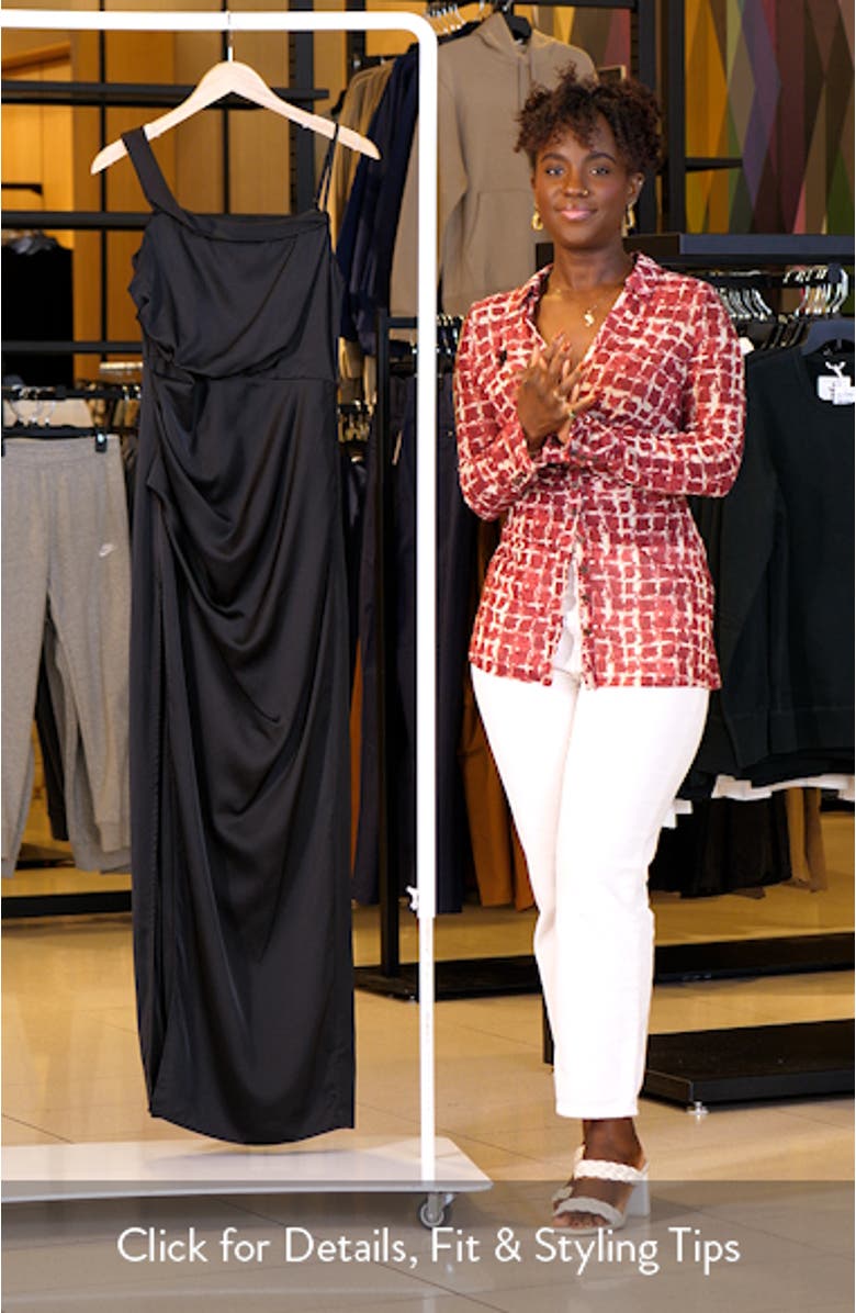 Ruched Column Gown, sales video thumbnail