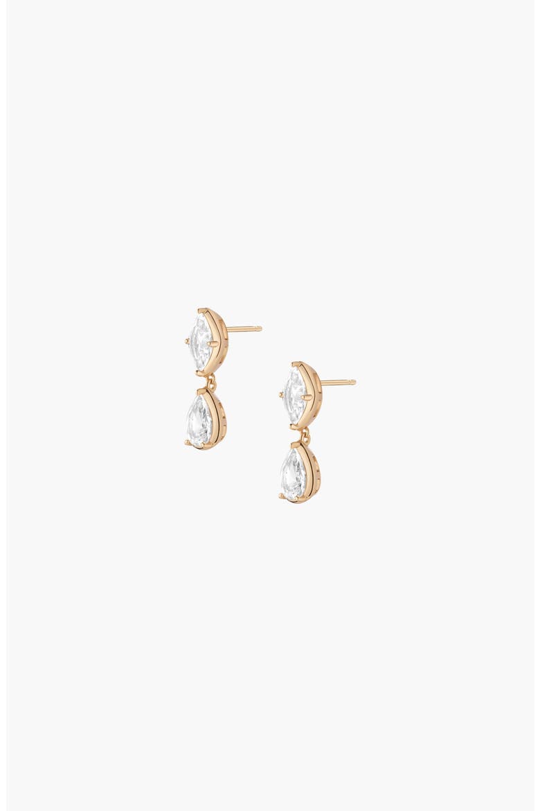 Georgian Toi et Moi Drop Earrings, Alternate, color, Yellow