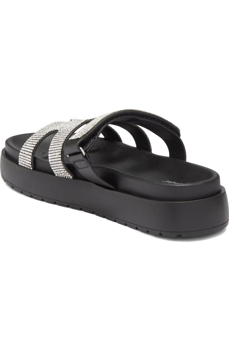 TOP MODA Kemper Rhinestone Embellished Slide Sandal, Alternate, color, Black