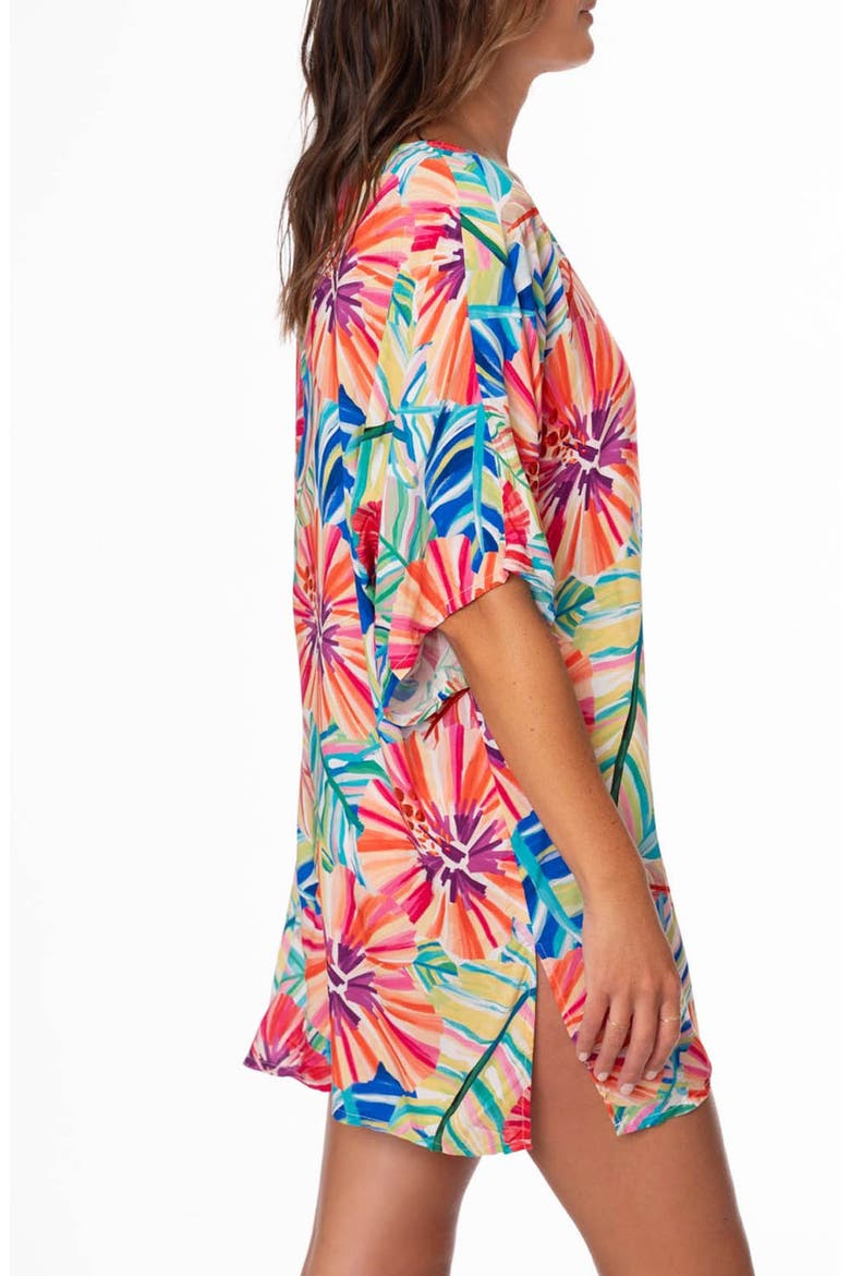 Celia Tunic Cover-Up, Alternate, color, PINK MULTI