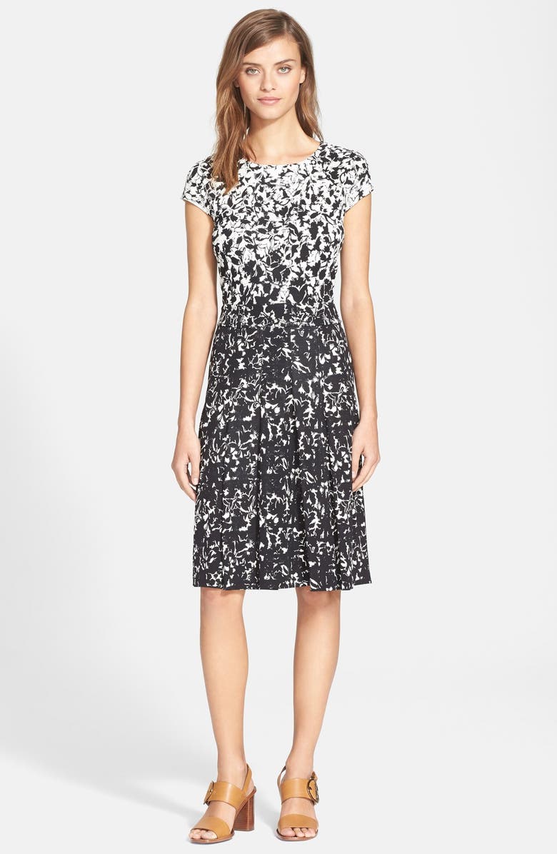 Tory Burch 'Sophia' Print A-Line Dress, Main, color, 