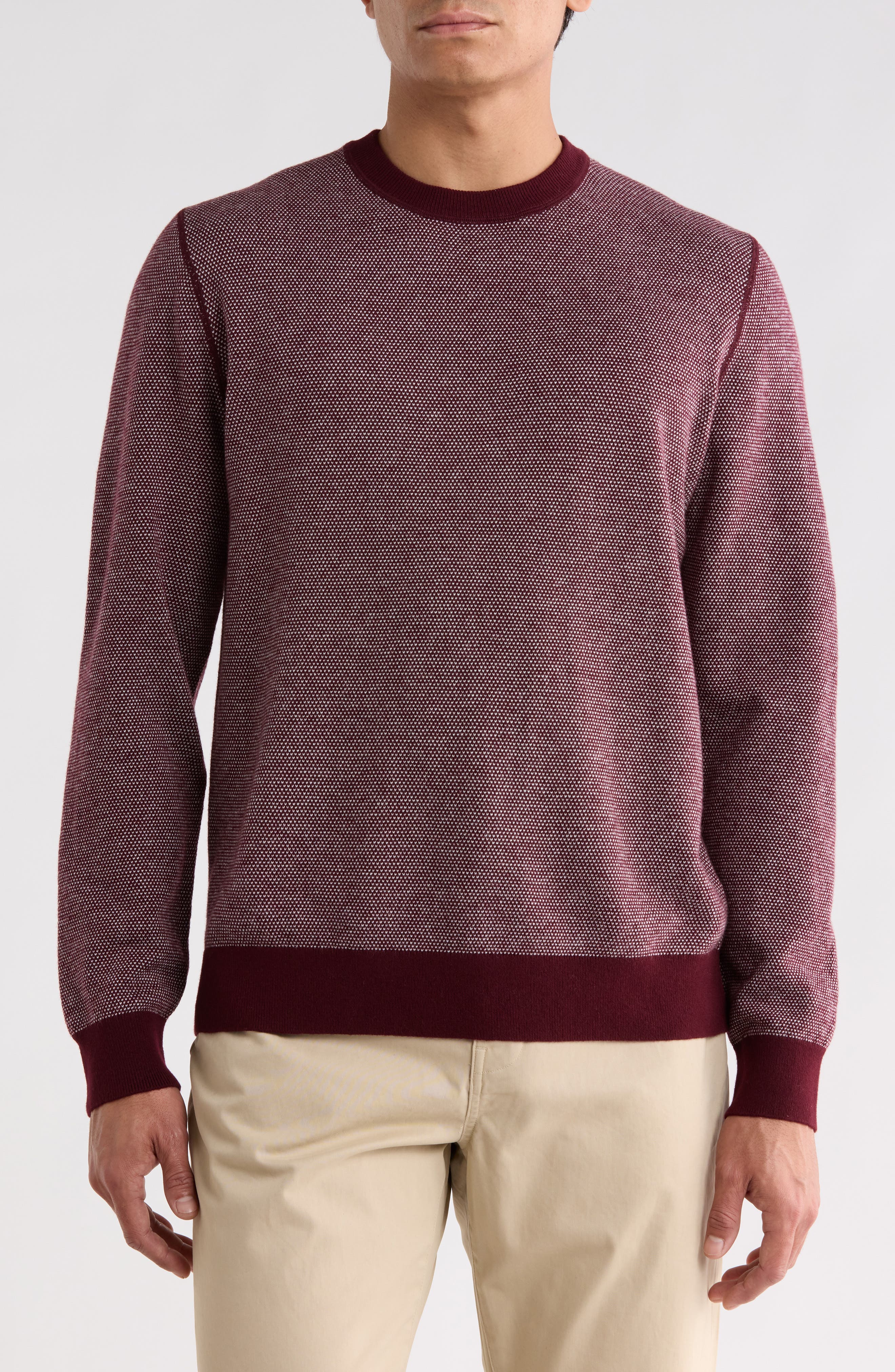 Birdseye Crewneck Sweater