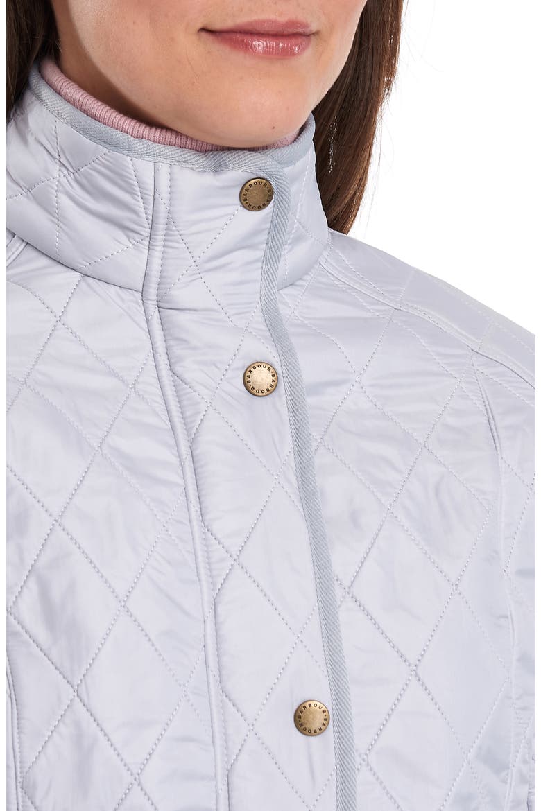 Cavalry Fleece Lined Quilted Jacket, Alternate, color, ICE WHITE/ SILVER ICE