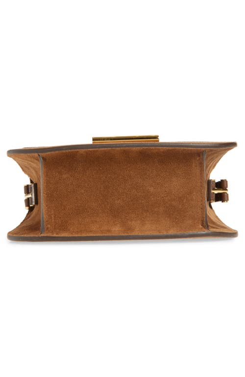 Tom Ford Mini Tara Suede Crossbody Bag In 1b033 Whisky