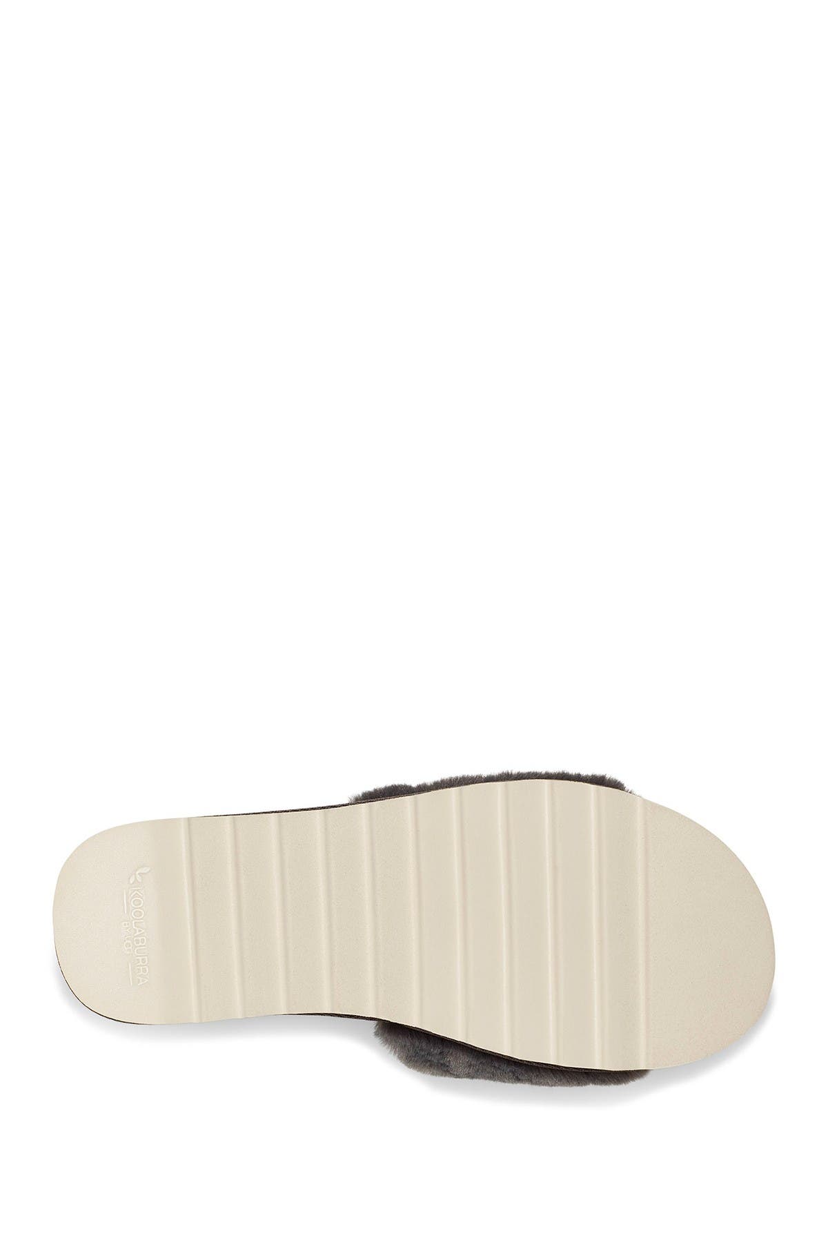 KOOLABURRA BY UGG Fuzzin Faux Fur II Slide Slipper, Alternate, color, STONE GREY
