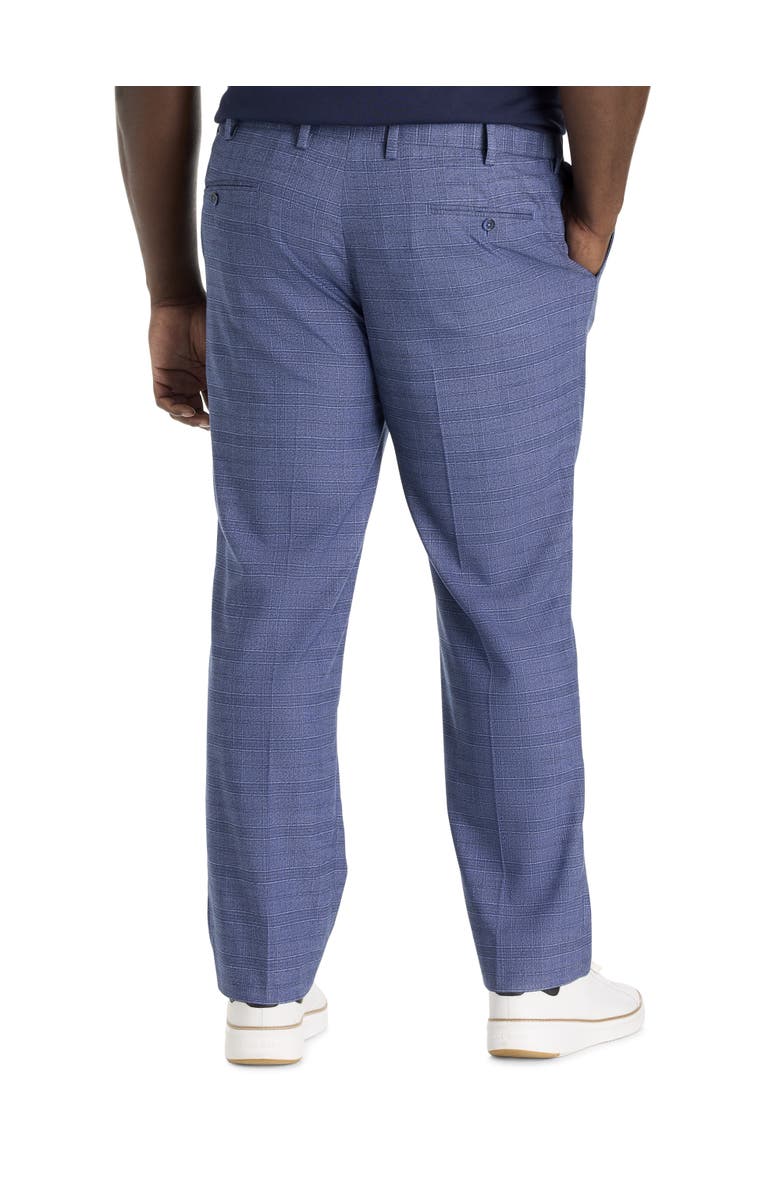 Oak Hill by DXL Big & Tall Waist-Relaxer Plaid Flat-Front Dress Pants, Alternate, color, 