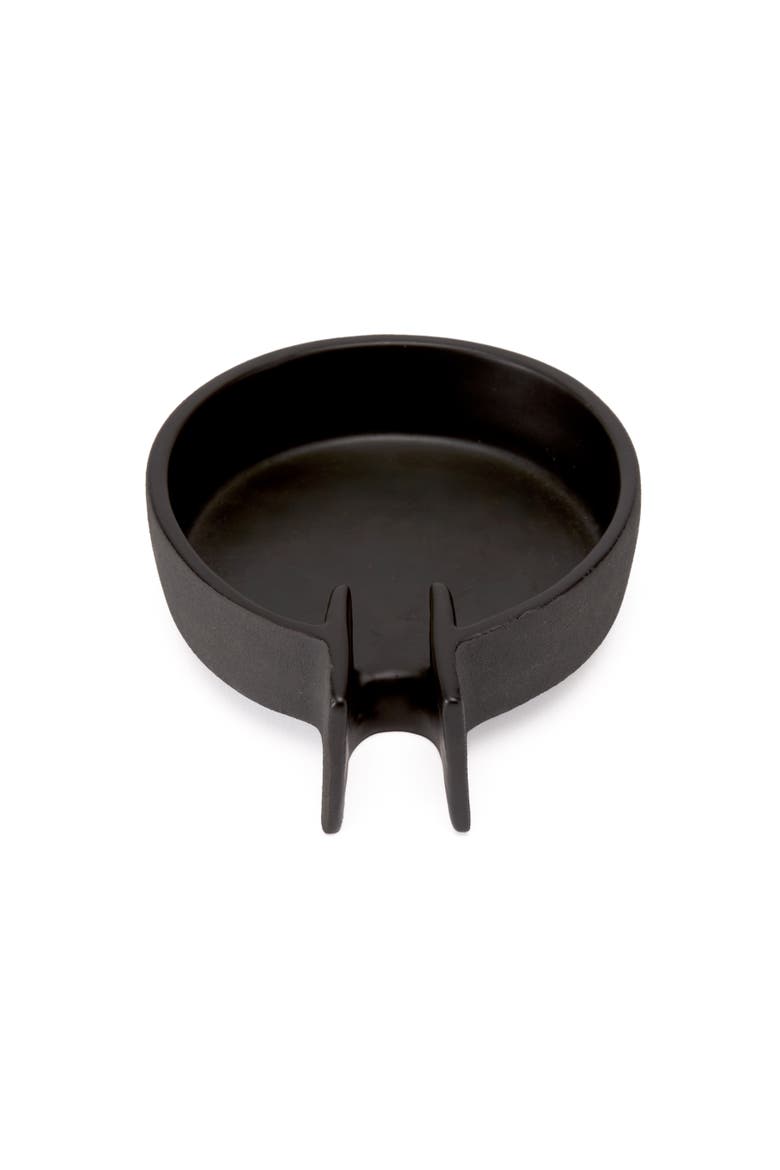 Roman Soap Dish, Alternate, color, Raw Blanc