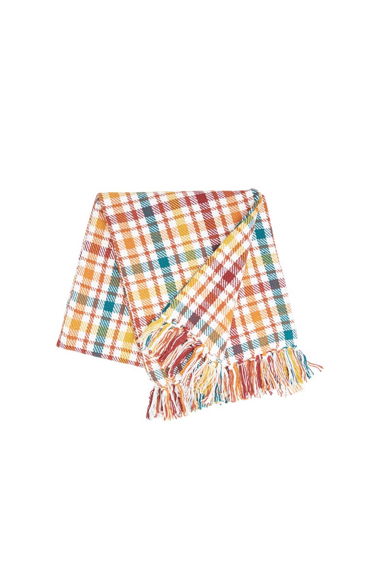 C&F Home Fall Plaid Throws, Main, color, Yellow