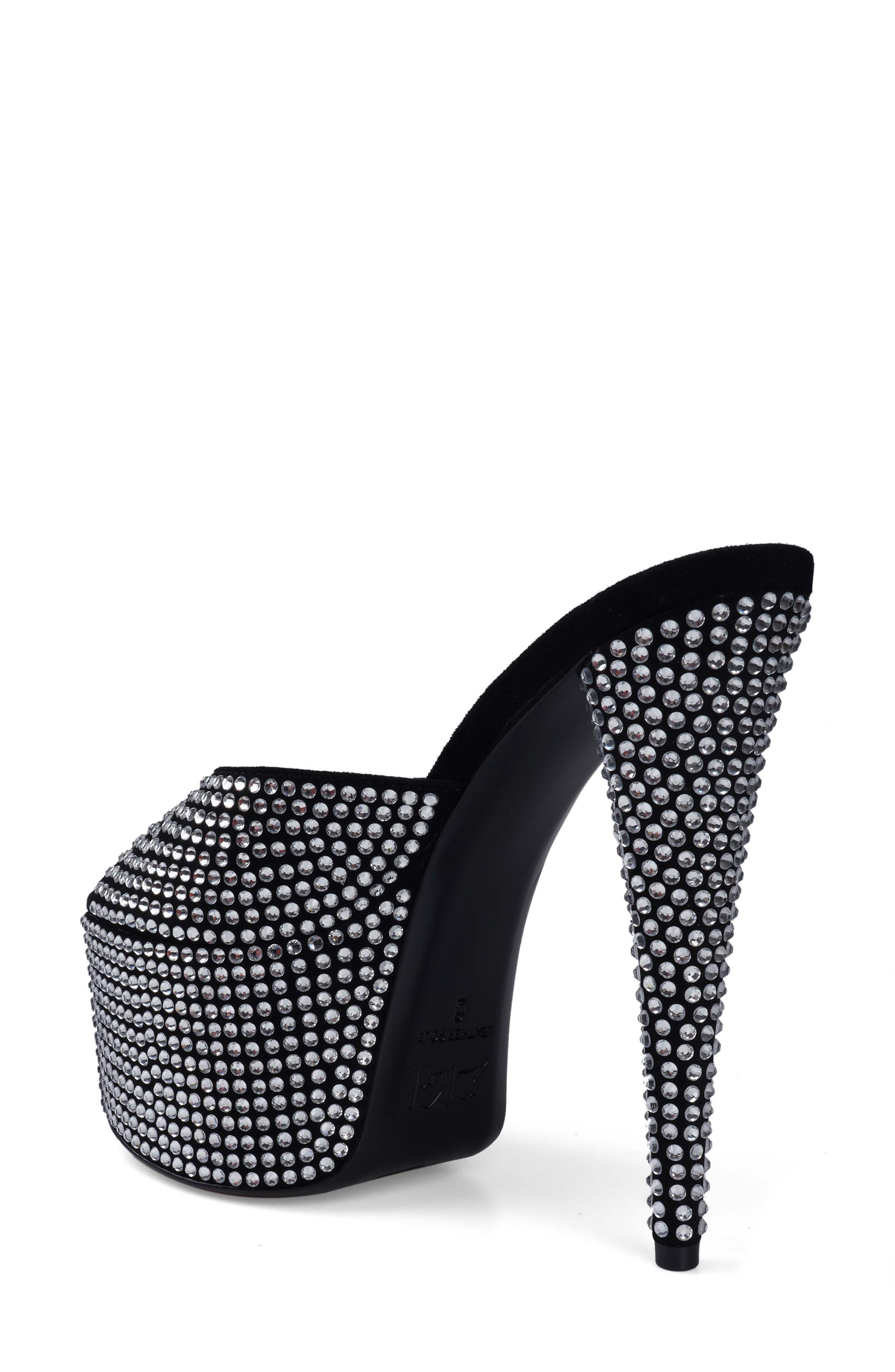 ZIGI Karsyn Embellished Sandal, Alternate, color, Black Leather