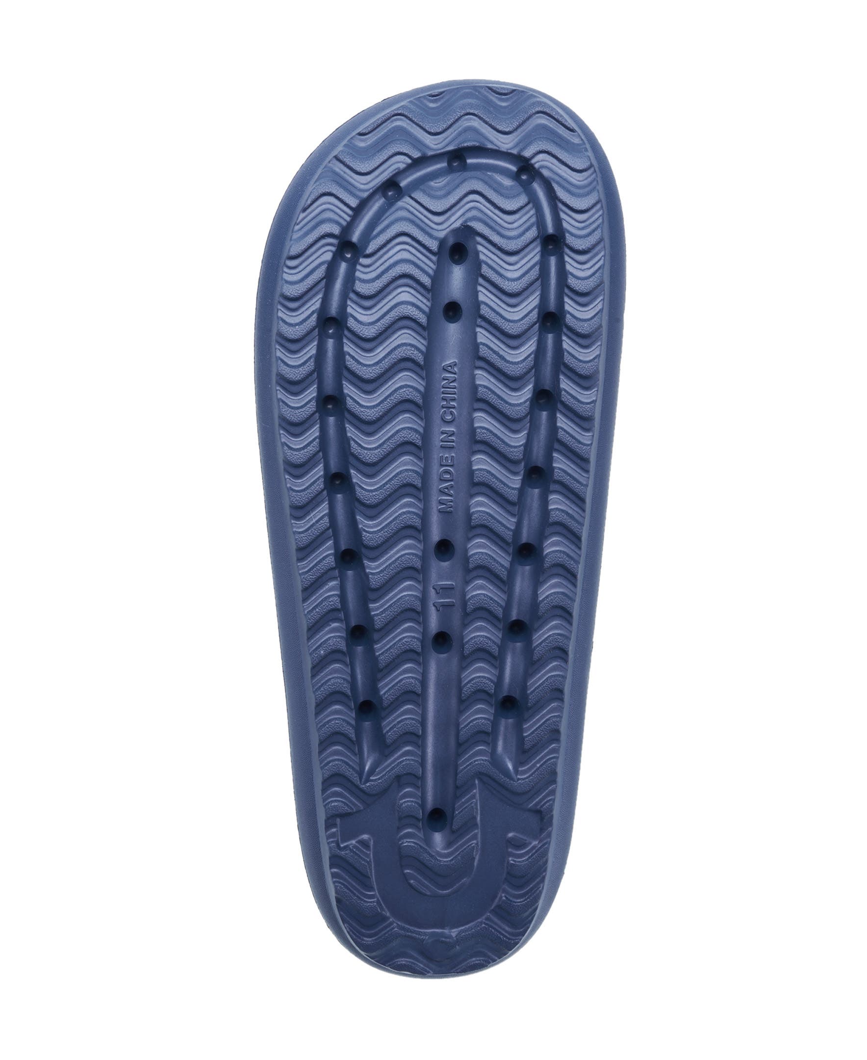 True Religion Wayne Logo Single Slide, Alternate, color, Navy