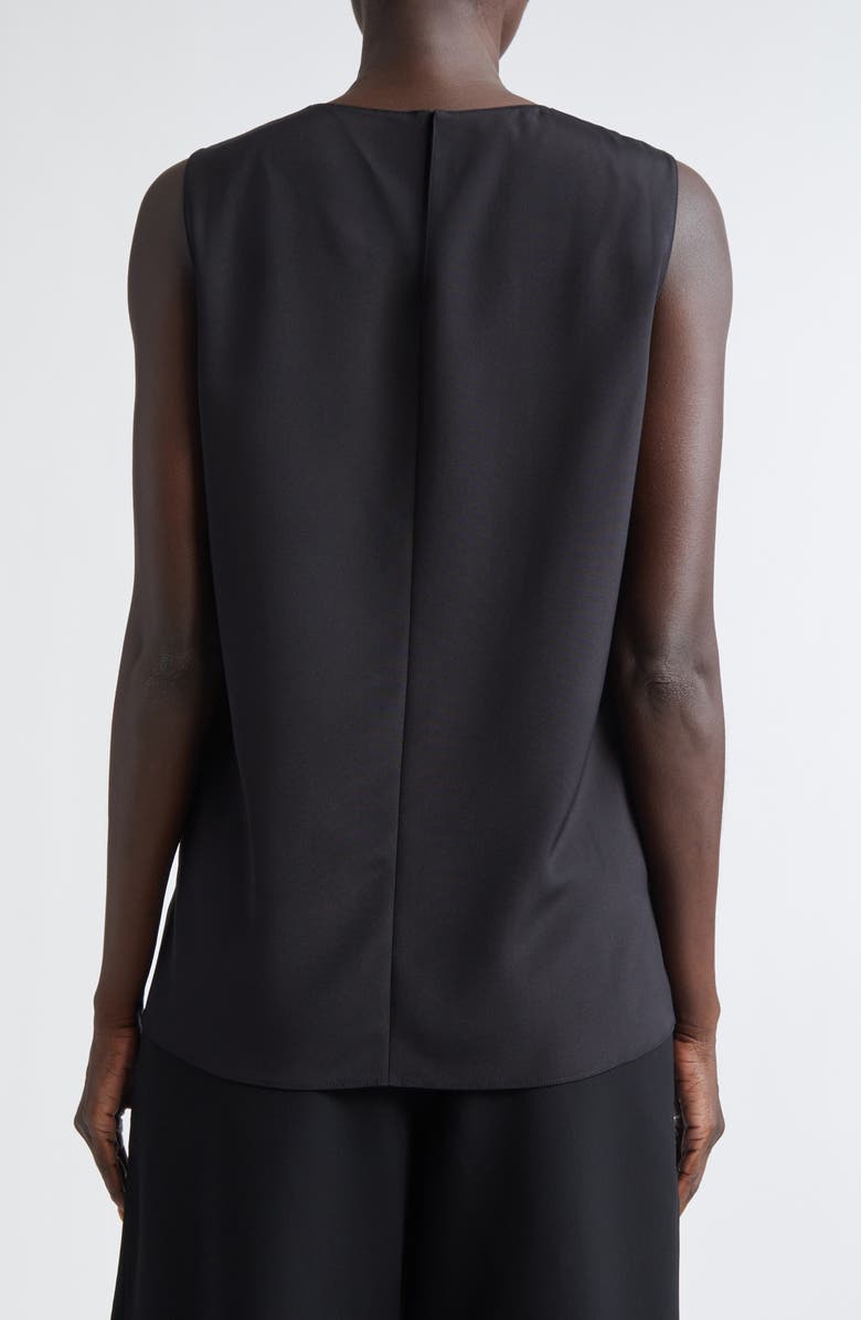 Lafayette 148 New York Adela Sleeveless Stretch Silk Blouse, Alternate, color, Black