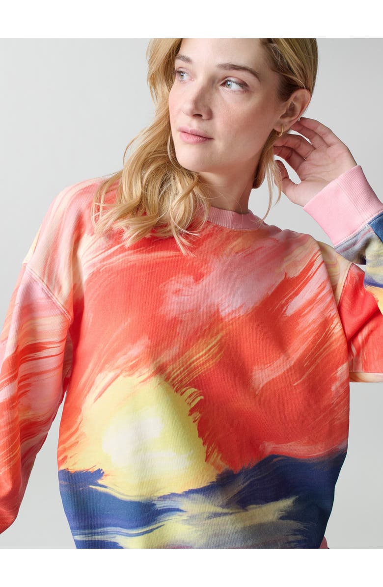 Lingua Franca Sunset Sweatshirt, Alternate, color, 
