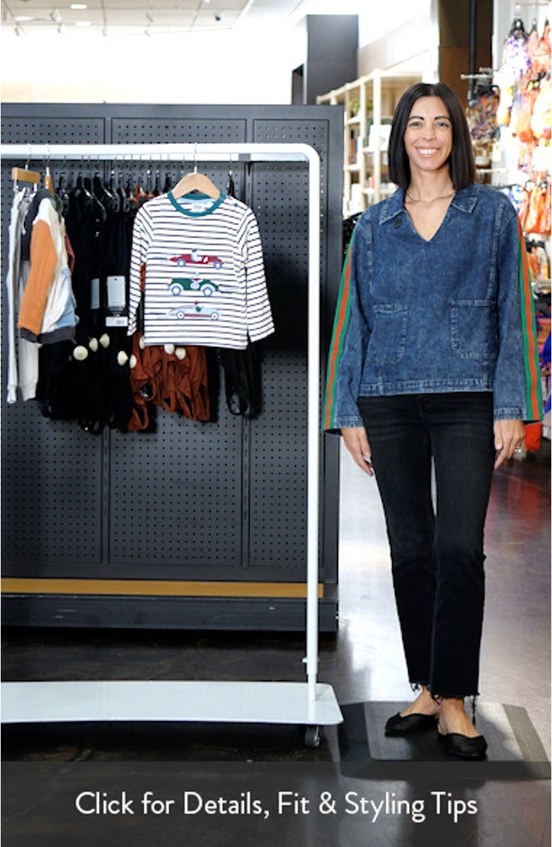 Kids' Racer Appliqué Long Sleeve T-Shirt, sales video thumbnail