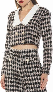 Alexia Admor Aurelia Cropped Tweed Jacket