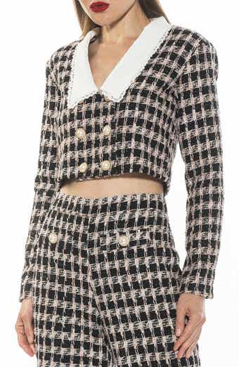 Alexia Admor Aurelia Cropped Tweed Jacket