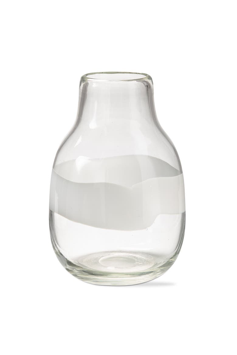 Headlands Large Decorative Vase White Multi Glass Perfect Use, Main, color, White