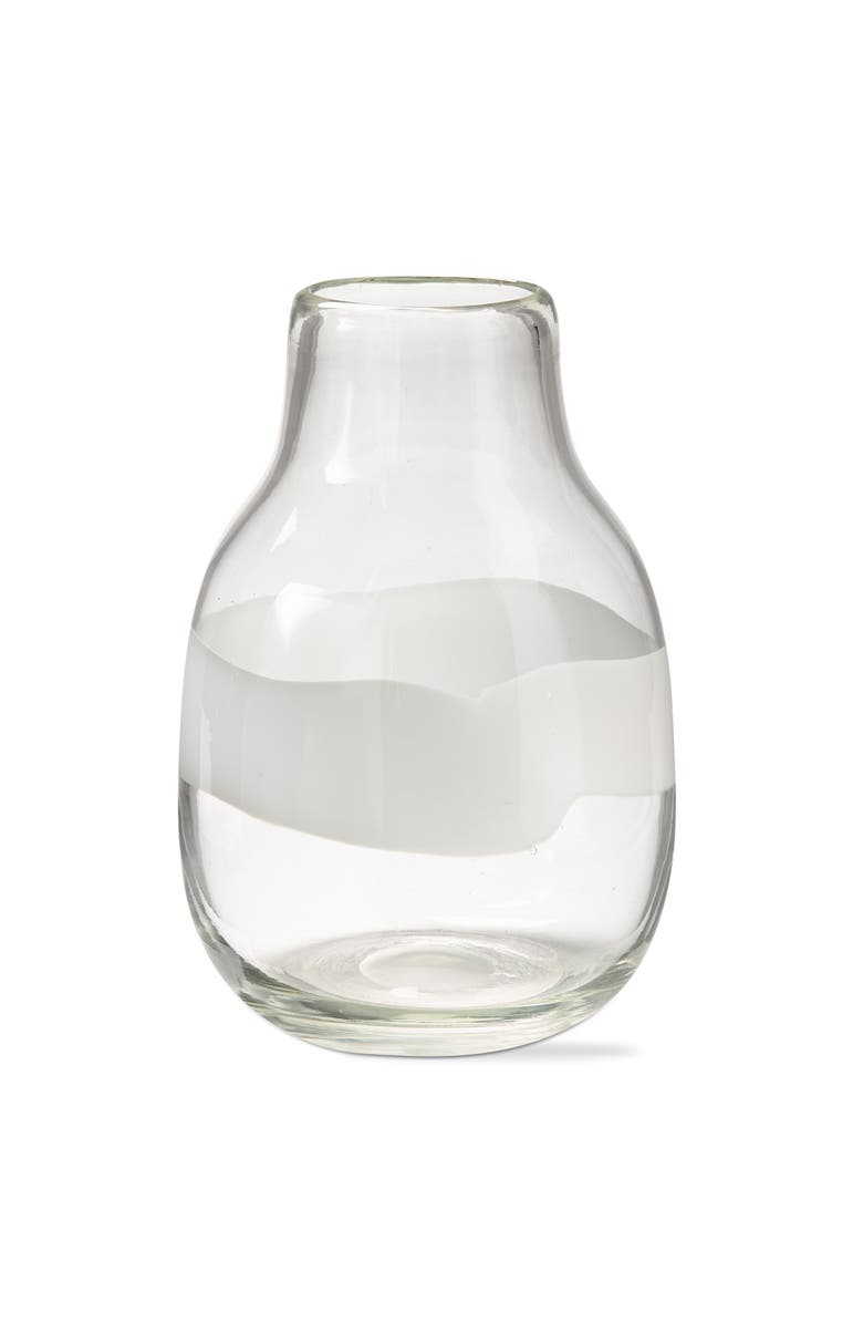 tag Headlands Large Decorative Vase White Multi Glass Perfect Use, Main, color, White