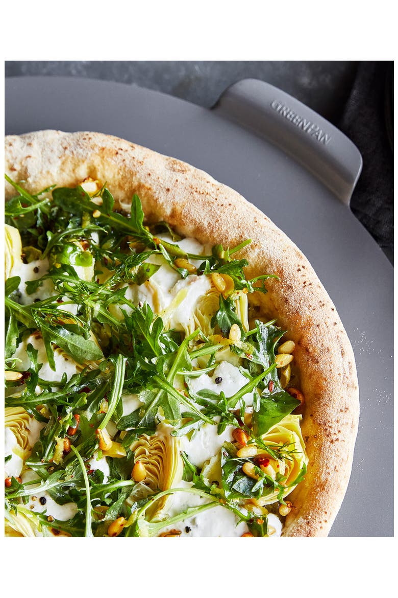 Premiere Ovenware Round Pizza Baking Sheet, Alternate, color, GREY