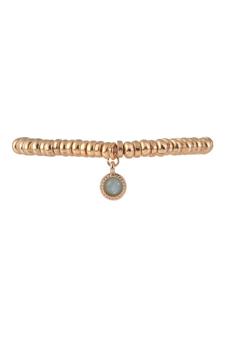 Set of 3 Beaded Stretch Bracelets, Alternate, color, GOLD