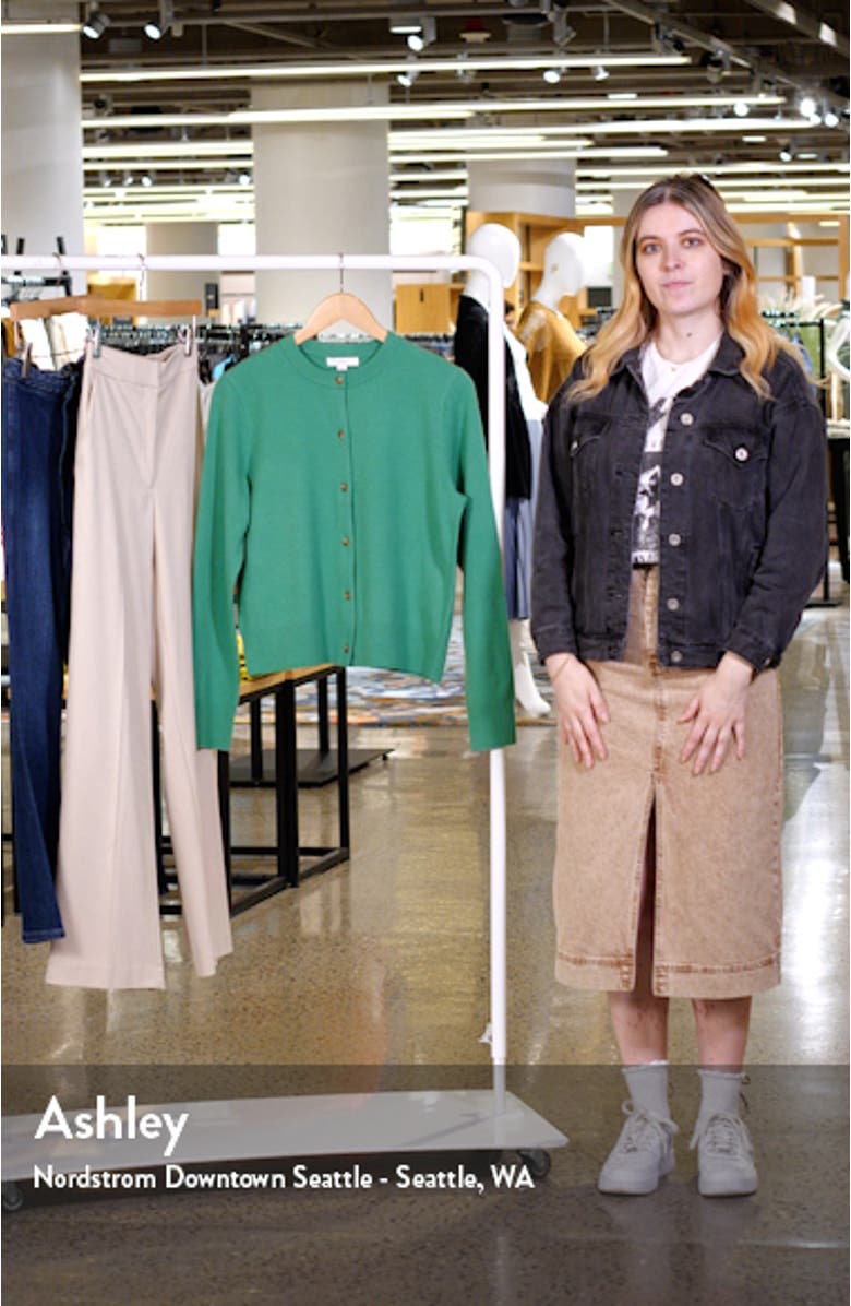 Wool & Cashmere Blend Button-Up Cardigan, sales video thumbnail