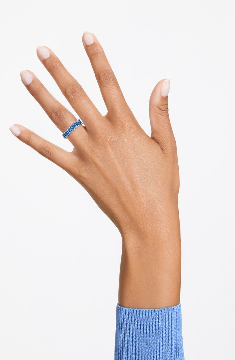 Swarovski Matrix Eternity Ring, Alternate, color, Blue