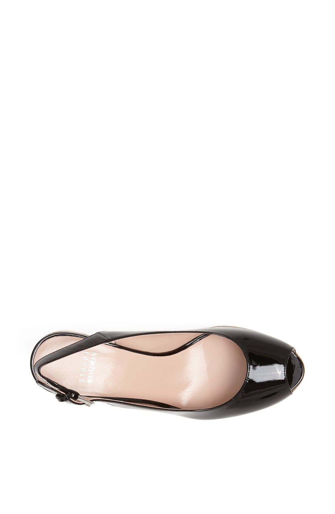 'Jean' Wedge, Alternate, color, BLACK PATENT