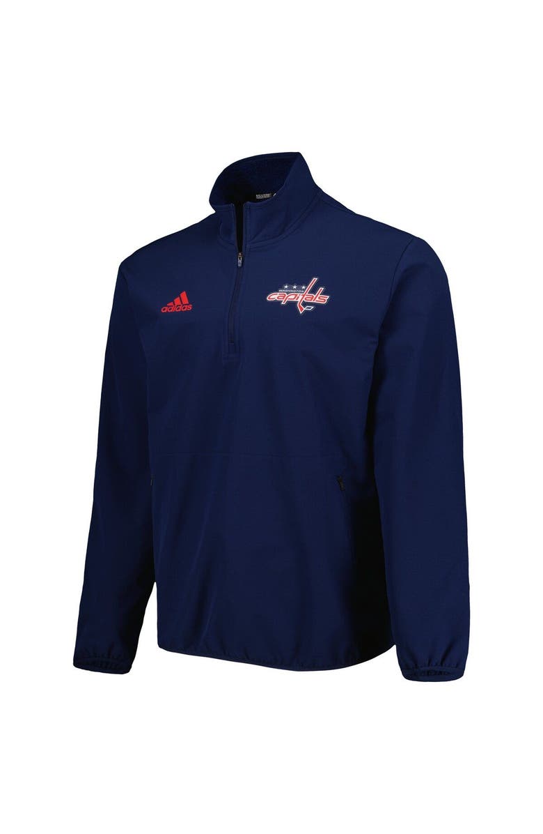 adidas Men's adidas Navy Washington Capitals COLD.RDY Quarter-Zip Jacket, Alternate, color, 