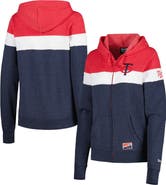 New Era Women's New Era Heather Navy Minnesota Twins Colorblock Full-Zip Hoodie Jacket
