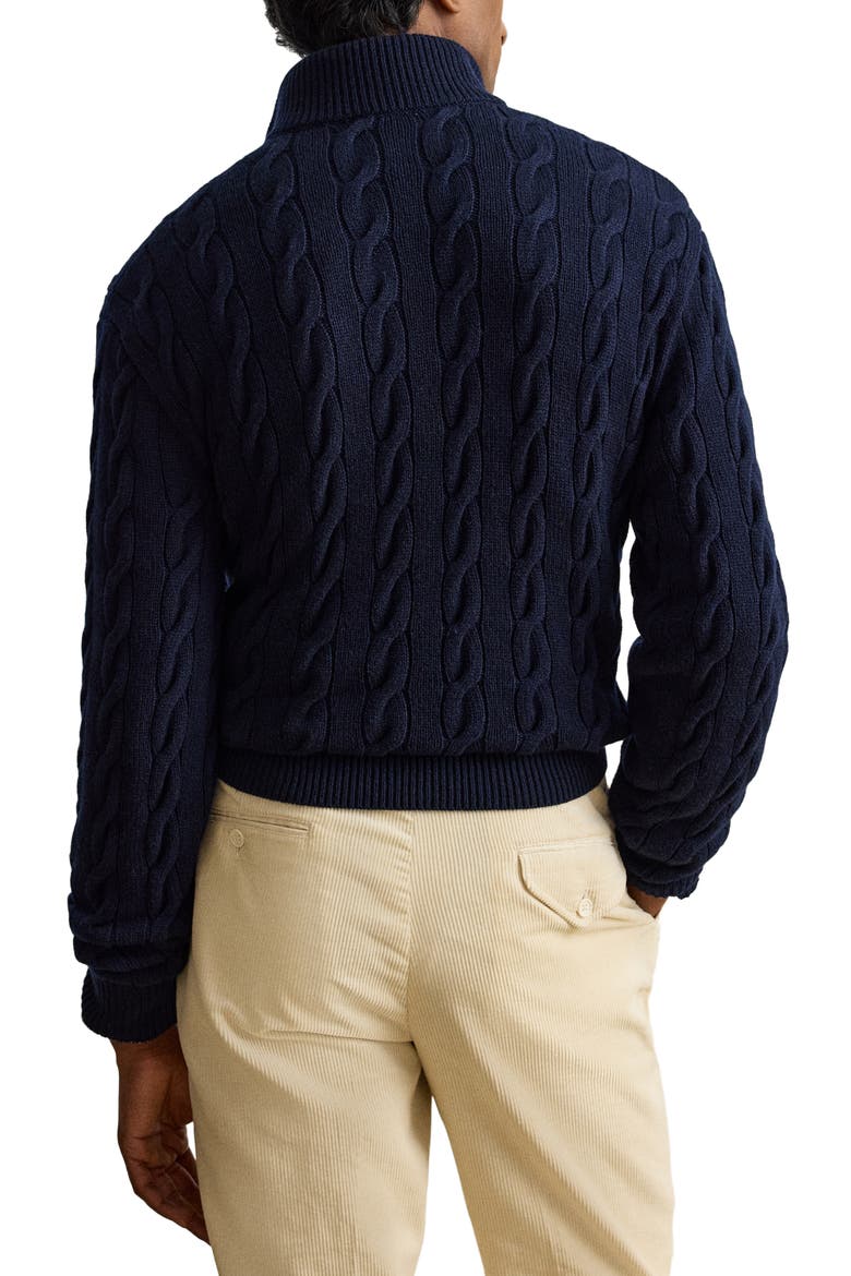Cable Knit Cashmere Sweater, Alternate, color, CLASSIC CHAIRMAN NAVY