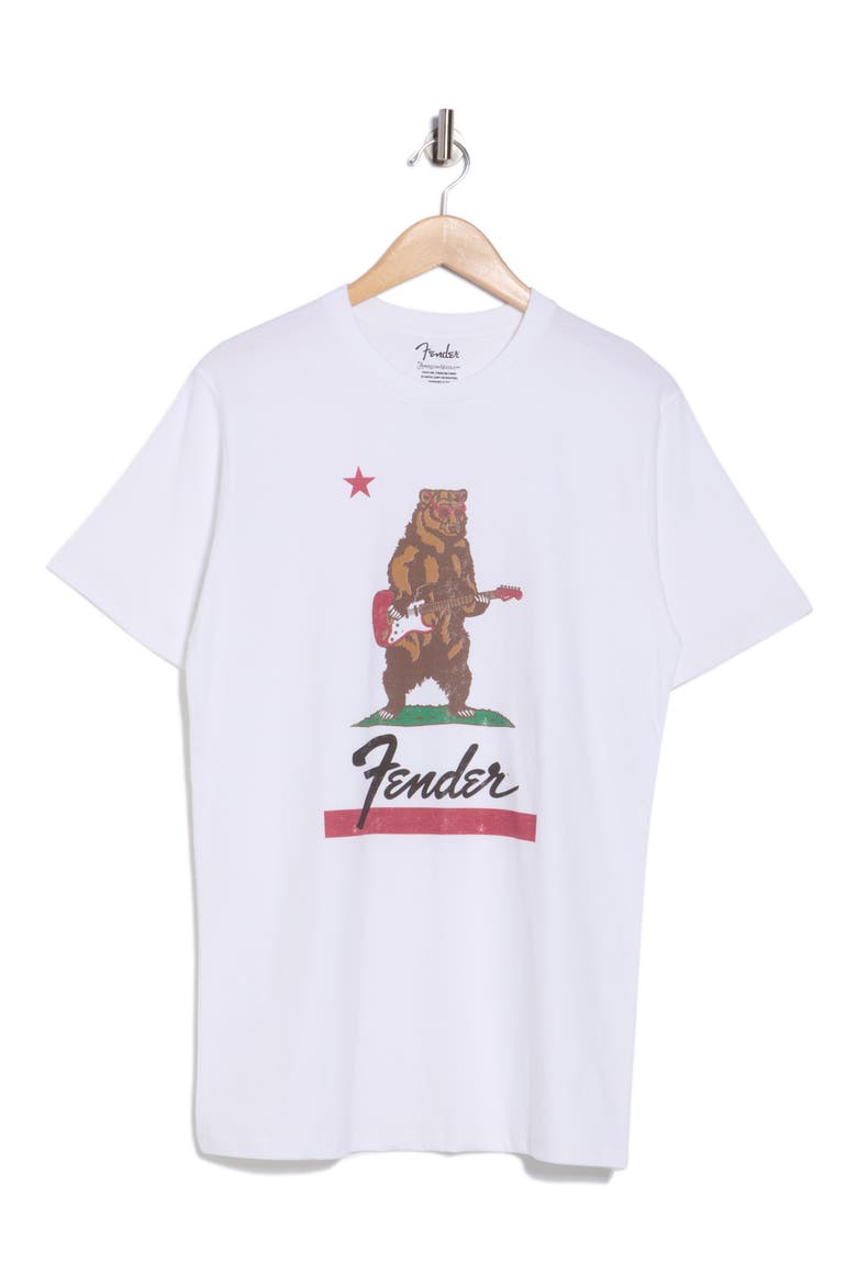 Fender Bear Graphic T-Shirt, Alternate, color, WHITE