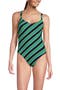  Green/Navy Diagonal Stripe