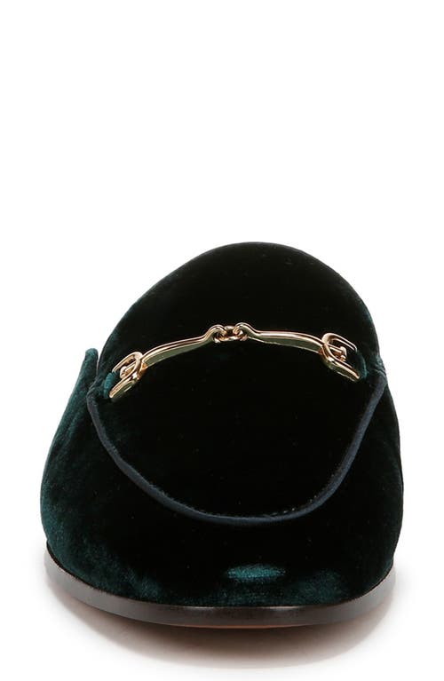 Sam Edelman Linnie Bit Mule In Emerald Jade Velvet