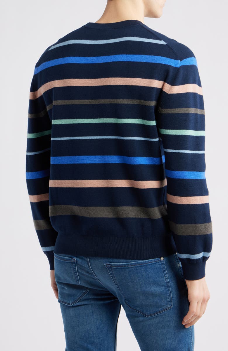 Paul Smith Stripe Crewneck Cotton & Wool Sweater, Alternate, color,