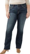 Silver Jeans Co. Suki Curvy Mid Rise Slim Bootcut Jeans