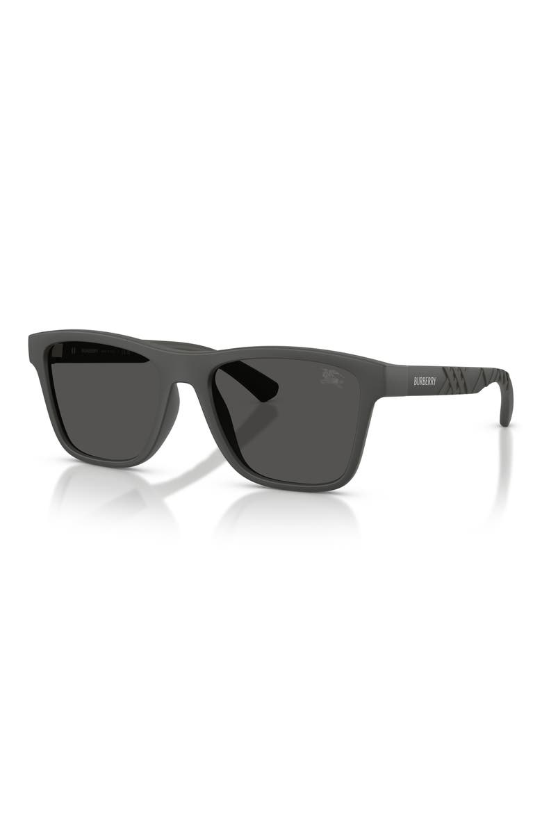 55mm Square Sunglasses, Alternate, color, MATTE GREY / DARK GREY